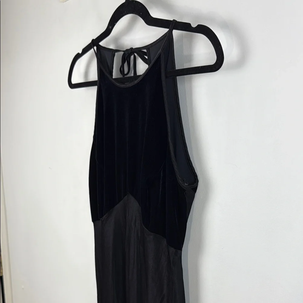 Vintage Y2K Whimsigoth Evening Velvet Square Back Steppin’ Out Made in USA Dress